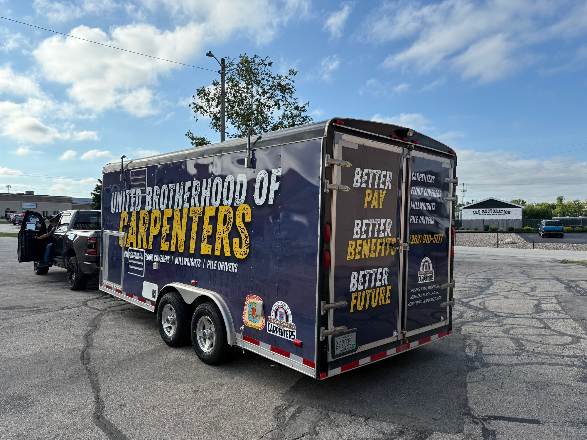 A Culvers trailer vehicle wrap by Wisconsin Wraps Culvers trailer wrapped by WI Wraps